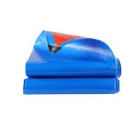 Telone Impermeabile 230 x 480 cm Antipioggia e Antivento Impermeabile e Antistrappo con Occhielli in Alluminio Telo Sotto Piscina Fuori Terra per Arredamento Capanno, Blu