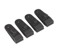 Telone Impermeabile Clip Confezione Di 4 - Sealey TARP4 Nuovo