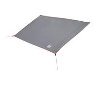 Telone impermeabile con tetto grigio e arancione, 240 x 300 cm, poliestere robusto, antivento e ignifugo, inclusi picchetti e tiranti, ideale per campeggio, outdoor, trekking e festival