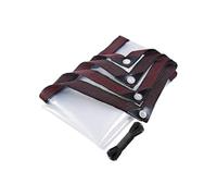 Telone impermeabile, copertura trasparente da giardino con occhielli rinforzati, resistente ai raggi UV, per mobili da campeggio, mobili da patio