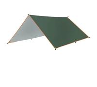 Telone impermeabile da campeggio, 3 x 4 m, versatile, per esterni, spiaggia, giardino, viaggi ed escursionismo, riparo dalla pioggia resistente, per turisti e avventurieri (verde)