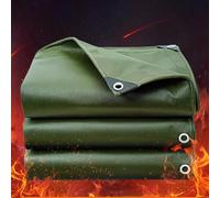 Telone impermeabile ignifugo, telone impermeabile e ignifugo for camion telone antipioggia for tutte le stagioni LLHFSW (Color : Groen, Size : 2x5m)