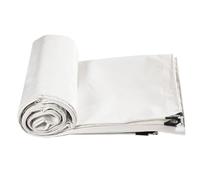 Telone impermeabile in PVC resistente con occhielli - versatile telone esterno per rinforzo del tetto, campeggio, copertura tenda - Dimensioni: da 1 x 1 m a 5 x 5 m, bianco (1,5 x 2 m)