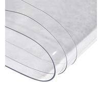 telone Impermeabile in PVC Trasparente Spessore 0,5 mm Resistente alla Pioggia teloni Foglio Cortina di Pioggia del Balcone del Giardino Panno in plastica PE con Occhielli, 600g / ㎡, 19 Misure
