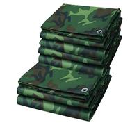 Telone impermeabile mimetico resistente, 2 m x 3 m, impermeabile, telo da terra, telo multiuso in tela, pieghevole e durevole