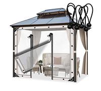 Telone impermeabile per esterni con copertura per porta in PVC resistente agli strappi, perfetto per gazebo, patio e corridoio, 2 x 2 m
