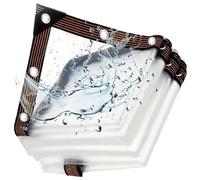 Telone Impermeabile per Esterno 190 x 250 cm Telone Trasparente per Esterni 80 G M², Antistrappo Antivento Spesso con Corda di Fissaggio da 5 M per Gazebo, Terrazze, B