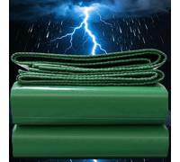 Telone Impermeabile per Esterno 2x2m Telo Occhiellato Rinforzato in pvc Copertura per Piscina Auto, Mobili da Giardino, Antipioggia e Antivento verde