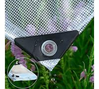 Telone impermeabile resistente, 2,1 m x 5,8 m, copertura in rete trasparente rinforzata per mobili da giardino e costruttori, telone trasparente di grandi dimensioni con angoli forti