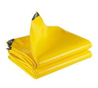 Telone impermeabile resistente, 3 x 5 m, in PVC resistente, con occhielli bordi rinforzati, copertura resistente ai raggi UV e agli strappi, per camion, uso esterno, campeggio e protezione