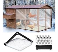 Telone impermeabile resistente con occhielli bordi rinforzati in vinile spesso per tutte le stagioni rifugi all'aperto copertura in plastica 1,8 x 4,5 m