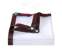 Telone impermeabile resistente con occhielli, resistente e trasparente, in plastica PE C, per protezione da sole e pioggia, copertura antipolvere per uso esterno, versatile telone pesante