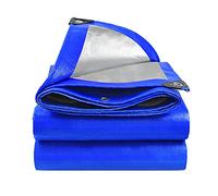 Telone Impermeabile Resistente - Copertura in PE Multiuso con Occhielli rinforzati per Campeggio e Protezione all'aperto - Blu di Alta qualità 160 g/m²