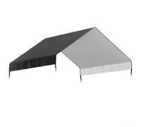 Telone impermeabile resistente per polli, protezione esterna in PE resistente alle intemperie, per pollame e box per animali domestici, 6 x 4,6 m, nero