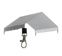 Telone impermeabile resistente per polli, protezione esterna in PE resistente alle intemperie, per pollame e box per animali domestici, 6 x 4,6 m, nero (grigio)