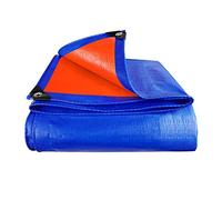 Telone Impermeabile Resistente - Telo in PE Multiuso con Occhielli rinforzati, Copertura Blu di Alta qualità per Campeggio all'aperto, Telo da Terra e Protezione 160 cm