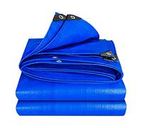 Telone Impermeabile Resistente - Telo in PE Multiuso con Occhielli rinforzati, Copertura Blu di Alta qualità per Campeggio all'aperto, Protezione e utilizzo Versatile, 160 gsm