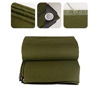 Telone impermeabile resistente verde militare, 40 x 60 m, copertura antipioggia, traspirante, protezione antipolvere e ombreggiante, antigelo e resistente al freddo, perfetto per attività all'aperto