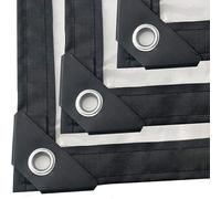 Telone impermeabile trasparente con occhielli, telone di protezione per barche, telone con occhielli, materiale spesso 5 mil per mobili da giardino, piscina, auto (2 x 3 m)