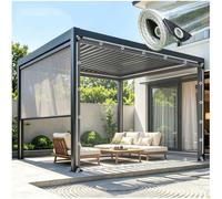 Telone Impermeabile Trasparente Con Occhielli, Tende in Teloni Esterni 0,35mm, Pannelli Laterali in Tela Cerata Chiare Per Pergolati Gazebo Giardini, Telone Protettive Pvc,W×H-1.2x2.5m/3.9 * 8.2ft