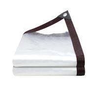 Telone Impermeabile Trasparente, Telone Trasparente con Occhielli, 3 x 2m telone Impermeabile per Esterno, Copertura trasparente, per Mobili da Giardino, Balcone, Piante Serra, Fattorie, Pet House