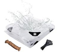 Telone in plastica trasparente resistente - Recinzione impermeabile in vinile PVC per pollaio, isolamento, copertura per capannone, morbido telone trasparente per tutte le stagioni