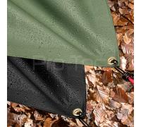 Telone in PVC 600 g/m² extra resistente verde impermeabile copertura per terreno spesso per camion 2,4 m x 3 m