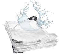 Telone in PVC Impermeabile Resistente, 500 g/m², Trasparente, Spessore 0,35 mm, Ideale per Tende da Sole, tettoie, verande, Isolamento Anti-invecchiamento e Copertura in Vetro Morbido, 100x6