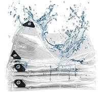 Telone in PVC Impermeabile Resistente da 500 g/m² - Telo in Vinile Trasparente Spesso 0,35 mm per Tende da Sole, tettoie, verande - Anti-invecchiamento, Isolante, Dimensioni 260x170 cm