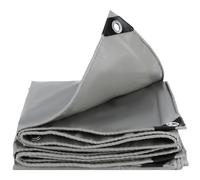Telone in PVC resistente, 450 g/m², impermeabile, con occhielli rinforzati, resistente alle intemperie, ai raggi UV, alla polvere/alla neve, copertura verde per tetto a capannone, pollaio, piscina