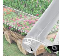 Telone in PVC resistente da 0,35 mm, antivento, antipioggia, con occhiello, per balcone esterno patio e giardino, 3 x 2,9 m, copertura impermeabile durevole