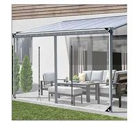 Telone in PVC resistente e impermeabile con occhielli, per esterni, trasparente, in vinile, pannello laterale per tenda da patio, tenda da patio, personalizzabile (altezza 2 x larghezza 10 m/altezza