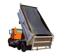 Telone in rete per autocarro con cassone ribaltabile, 2,3 x 40,6 m, copertura resistente Black Tentproinc con tasca rinforzata da 15,2 cm, con doppio ago e fettuccia antistrappo, senza ruggine e