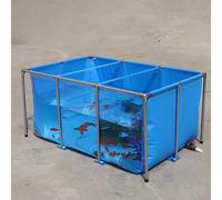 Telone in tela resistente per piscine fuori terra con valvola di scarico e staffa in acciaio, resistente telaio per acquario all'aperto