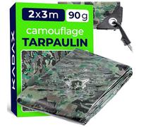 Telone KADAX Moro, telone in tessuto di varie dimensioni, telone protettivo in materiale robusto, copertura resistente con occhielli, telone per piscina (2m x 3m)