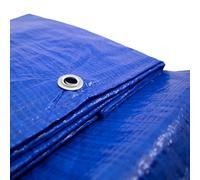 Telone mimetico da giardino, 5 x 8 m, impermeabile + 1 magnete per immagine, per attività all'aperto e in giardino, legno, campeggio e sopravvivenza (500 x 800 cm, blu)