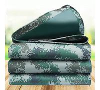 Telone mimetico impermeabile resistente - 5 x 6 m PE con occhielli rinforzati per mobili da giardino, capannone, campeggio, copertura esterna