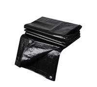 Telone Multifunzionale 240 x 500 cm Antipioggia e Antivento Impermeabile e Antistrappo con Occhielli in Alluminio Telo Telone Occhiellato per Giardino Gazebo Campeggio, Nero