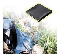 Telone nero in HDPE per laghetti, resistente ai raggi UV e alle intemperie, per fontane, giardini acquatici e cascate, pellicola durevole per stagni da nuoto
