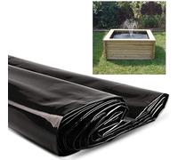 Telone Nero Resistente in HDPE for laghetti, Ideale for vasche for Koi e Pesci, fontane e ruscelli | Flessibile e Impermeabile for un'architettura paesaggistica Resistente e Rinforzata(3x6m)