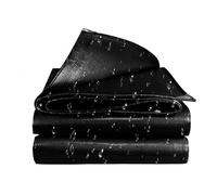 Telone Occhiellato 100 x 100 cm Antipioggia e Antivento Impermeabile e Antistrappo con Occhielli in Alluminio Telone Impermeabile per Esterno per Giardino Gazebo Campeggio, Nero