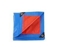 Telone Occhiellato 200 x 500 cm Antipioggia e Antivento Impermeabile e Antistrappo con Occhielli in Alluminio Telone da Giardino per Giardino Gazebo Campeggio, Blu