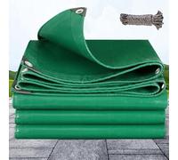 Telone Occhiellato Bicolore 1.8 x 2.4 m Corda di 10M, Impermeabile/Antistrappo Telo di Protezione, Copertura, Teloni Impermeabile per Mobili, Legna, Campeggio, Bici, Verde