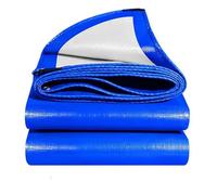 Telone Occhiellato Idrorepellente 130 x 250 cm Extra Impermeabile Telo Telone Occhiellato in Polietilene con Occhielli per Mobili da Giardino Barche Legno Piscina Camion, Blu Scuro