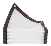 Telone Occhiellato Impermeabile 2.9 x 5.5 m 450 Gr Mq per Esterno Resistente UV Impermeabile, con Occhielli Telo di Copertura Trasparente per Mobili da Giardino, Legno, A