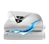 Telone Occhiellato Impermeabile 2x4m, Telo Occhiellato da 180g/M², Multifunzione Telone Impermeabile per Esterno, Telo Impermeabile Esterno Adatto per Legna da Ardere Auto Campeggio