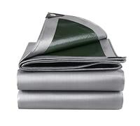 Telone Occhiellato Impermeabile Telo di Protezione Pesante Antipioggia Copertura da Esterno,Antistrappo,Protezione Anti UV e Antipioggia in PE per Barca, Legno, Auto, Piscina,160 g/m²,2x11m