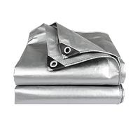 Telone Occhiellato Impermeabile Telo di Protezione Pesante Antipioggia Copertura da Esterno,Antistrappo,Protezione Anti UV e Antipioggia in PE per Barca, Legno, Auto, Piscina,160 g/m²,10x17m