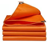 Telone Occhiellato Impermeabile Telo Di Protezione Pesante Antipioggia Copertura Da Esterno PVC 500 G/m² Rete Ombreggiante Vela D'ombra(Orange,2x2.5m)