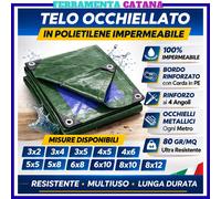 telone occhiellato telo impermeabile teli copritutto con occhielli 4x6 4x4 3x4